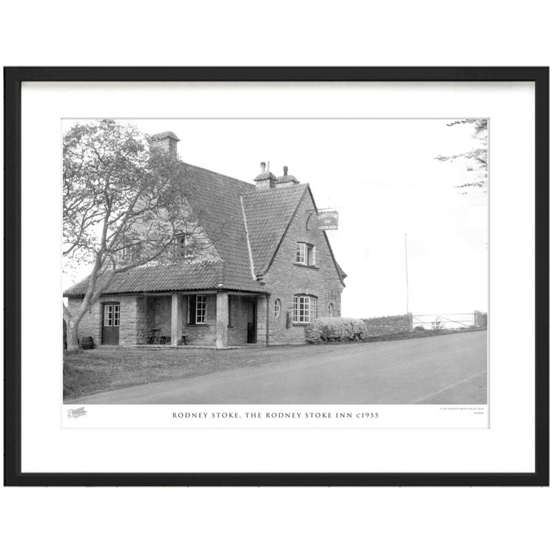Rodney Stoke, The Rodney Stoke Inn C1955 - Single Picture Frame Print, 28cm H x 36cm W x 2.3cm D