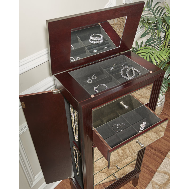 Armoire à bijoux avec miroir Curtis