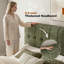 Lit plateforme tapissier touffeté-130118655-130118653