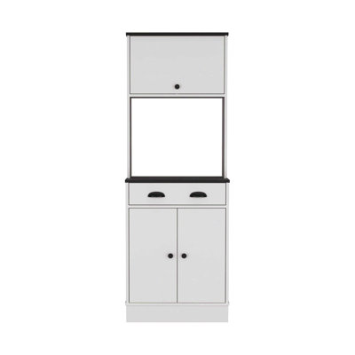 Pantry Cabinet Microwave Stand Warden, Kitchen
