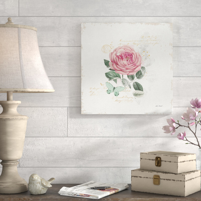 " French Romance IV ", 21.5" H x 21.5" W x 2" D, Champagne Floater Frame