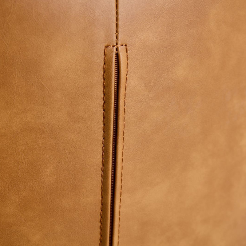 Tabourets de comptoir en cuir Meztli Leftwich, Tanné, Tabouret de comptoir (siège d'une hauteur de 25 p