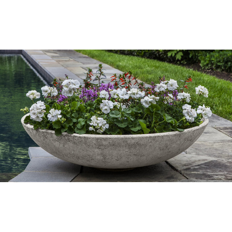 Pot à fleurs en pierre Zen, Pierre grise