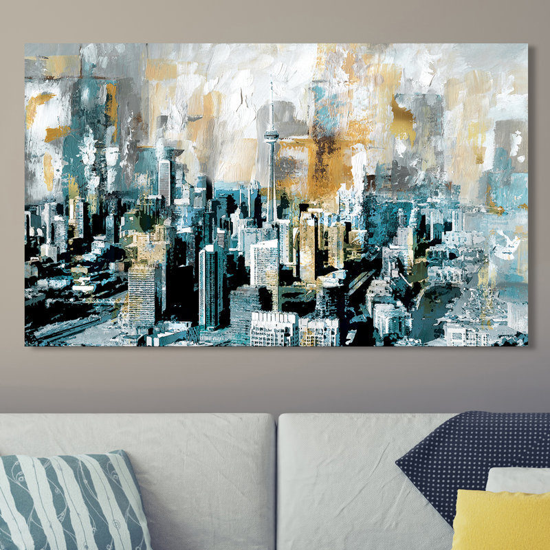 Impression sur toile tendue, H 24 po x l 40 po x P 1,5 po