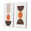 Minimalistic Creative Designs in Retro Colors VII - Ensemble de 2 peintures-362103008-362103023