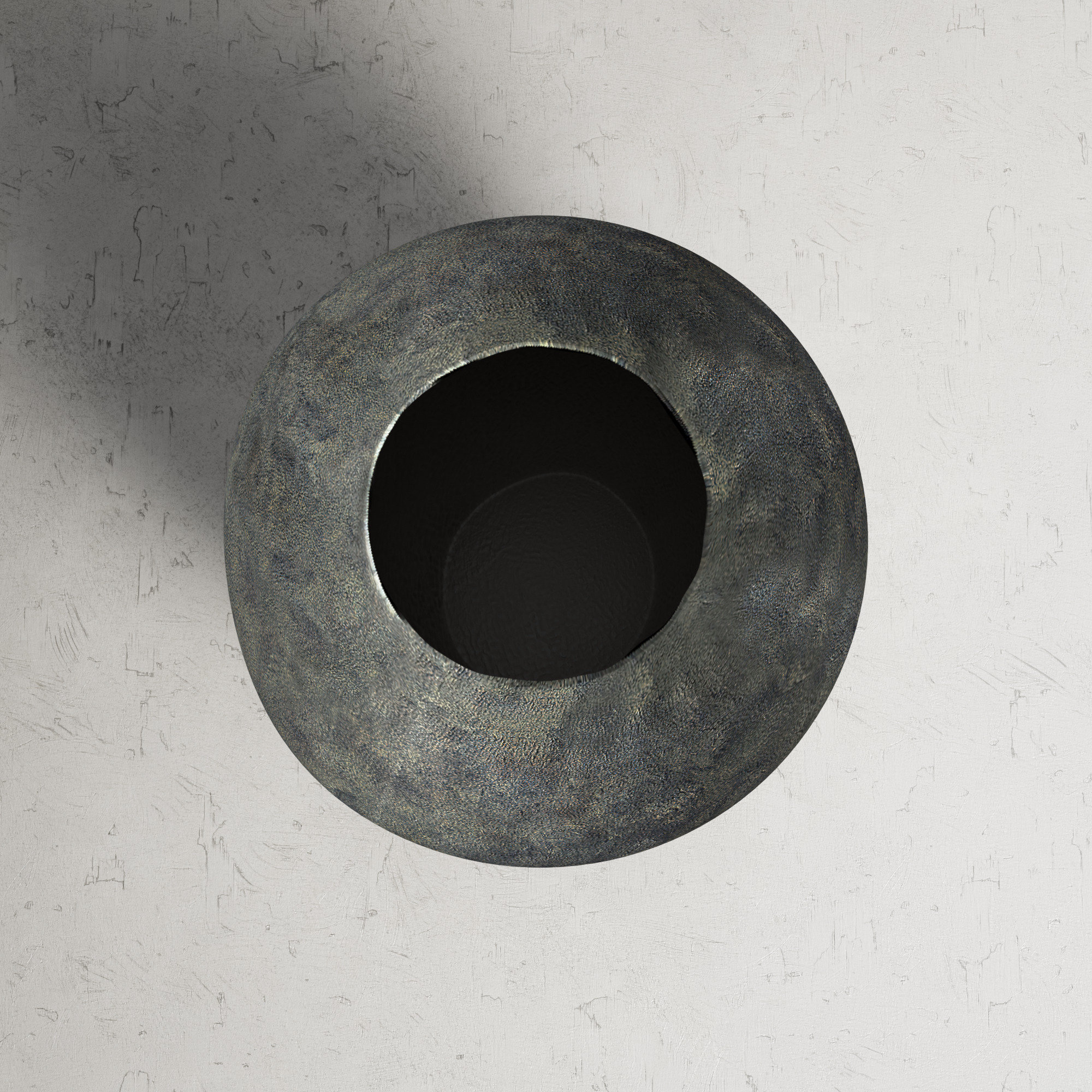 Aisling Handmade Ceramic / Porcelain Floor Vase, 27.6" H x 23.4" W x 23.4" D, Gray