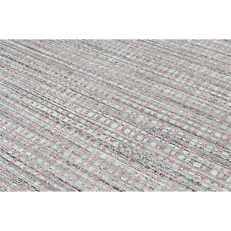 Tapis rose et argent noué à la main de haute qualité, Rectangle 6 pi x 9 pi