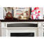 Console de foyer électrique pour téléviseur - cerise / blanc