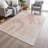 Machine Washable Indoor/Outdoor Xhevrie Salmon Rug-1902773740