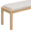 Ensemble de table de salle à manger extensible avec 4 chaises rembourrées et un banc-1664380111-1664380112