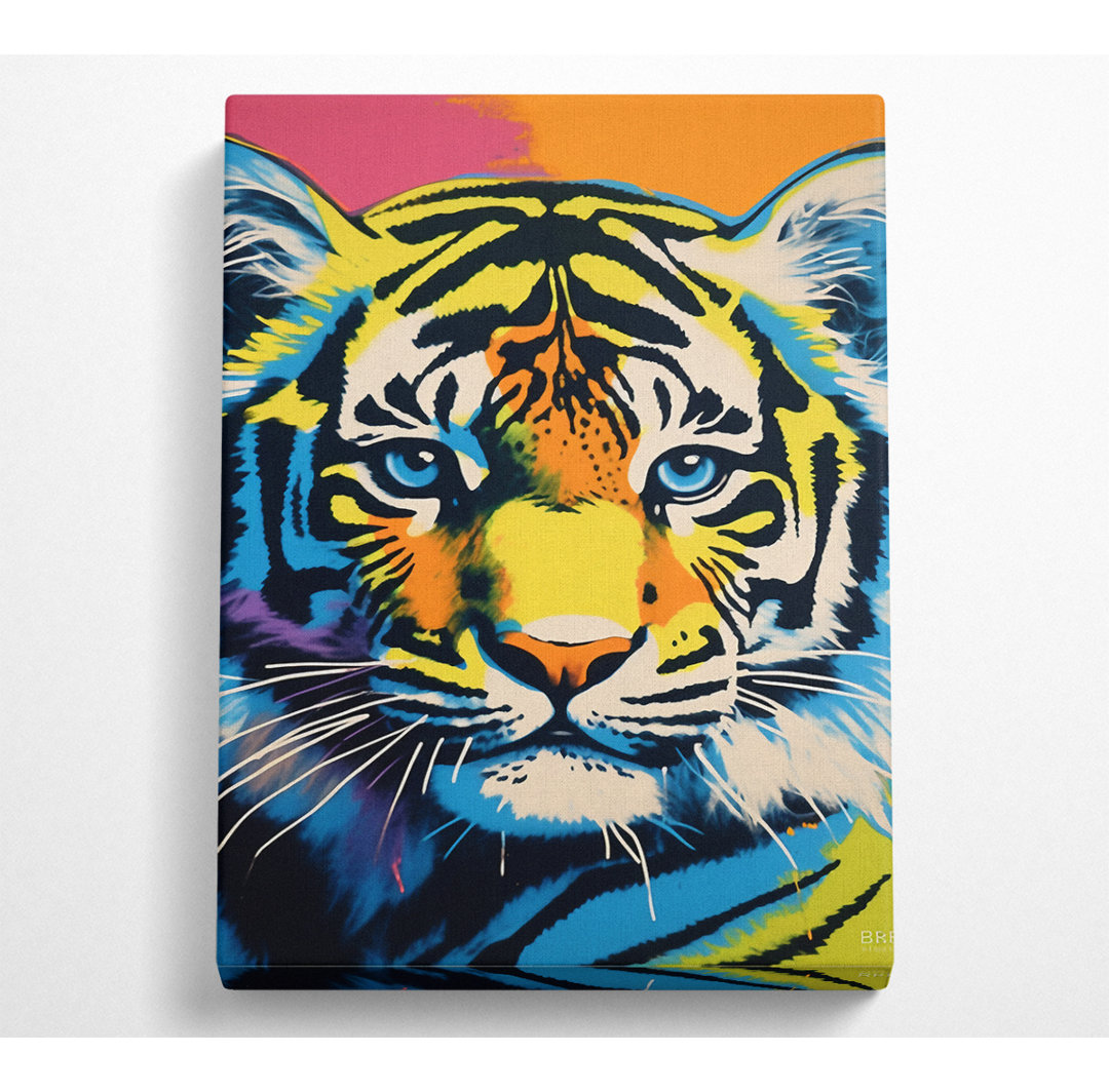 Tiger Cub Popart - Kunstdrucke auf Leinwand