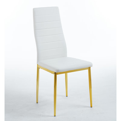 chair  set of 4,GOLDEN COLOR LEG,WHITE SEAT