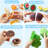 Color Sorting Food Toy with Display Rack & 6 Boxes