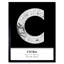 Chiba Japan City Map Black & White - Single Picture Frame Typography