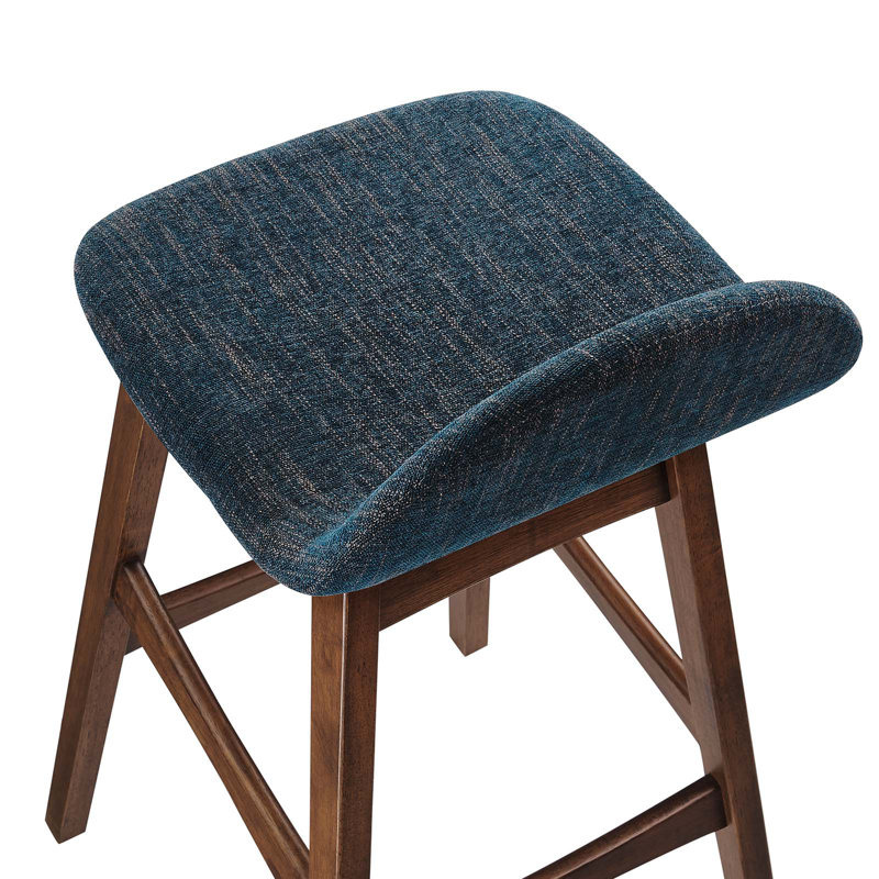Modway Juno Stool, Bar Stool (30” Seat Height), Navy 