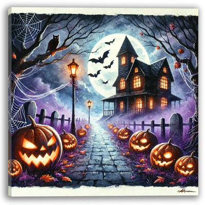 Art d'Halloween au clair de lune