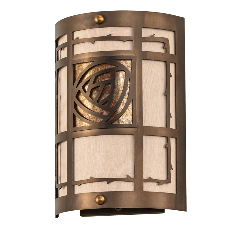 Rustic Lodge Flush Mounted Sconce