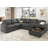 Chasidi U-Shaped Sectional Sofa Bed Pull Out Sleeper Couch With Storage Chaise-2083405013