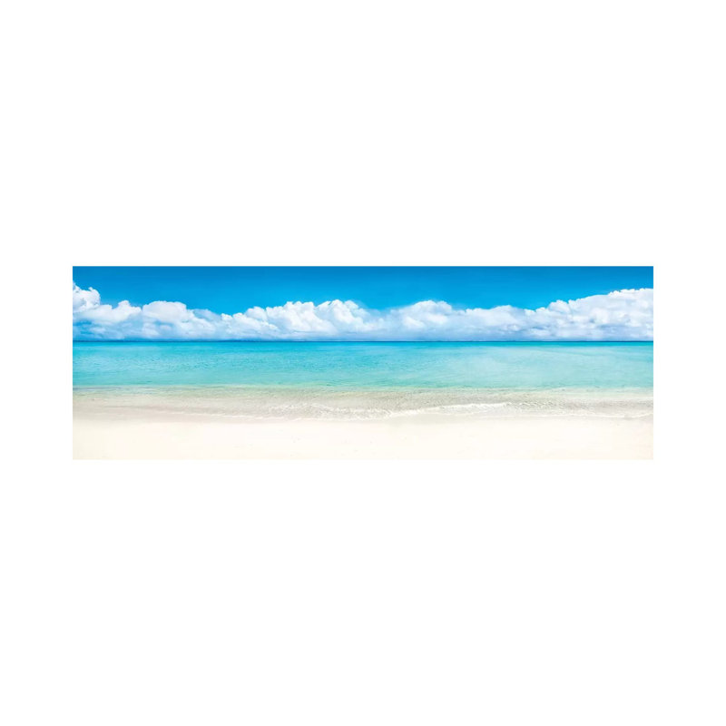 Reproduction de photo panoramique, Bora Bora, Français Polynésie par Jan Becke, H 20 po x l 60 po x P 1,5 po, Toile tendue