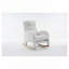 Chaise berçante rembourrée en tissu Teddy-835111858