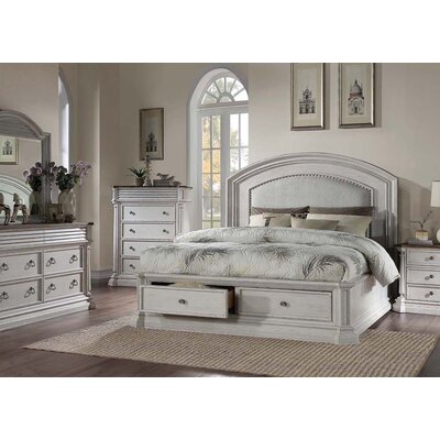 Ellerslie Twin Tufted Solid Wood and Upholstered Storage Standard Bed -  Canora Grey, C4206B8A4D9742F2BB6CEC9B81F46931