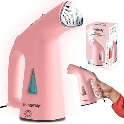 True & Tidy Portable Fabric Steamer, Pink