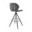 30-Inch Swivel Bar Stool In Charcoal Fabric With Black Finish, Ideal For Modern Kitchens And Bars, Durable And Comfortable Seating Solution, Bar Stool-934802891