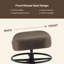Tabouret pivotant pneumatique à roulettes 504 KALEA avec repose-pieds réglable-460844501-467144512