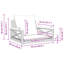 Banc pivotant en poly avec rotin 24,8 po x 24,4 po x 15,7 po Highland Dunes-381012027