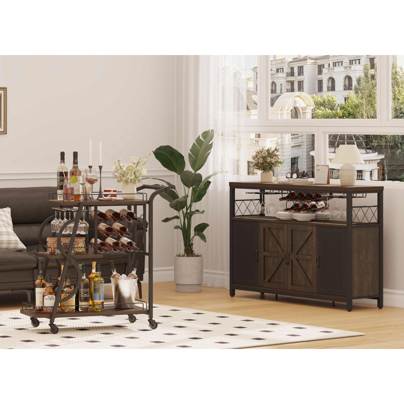 Ensemble de chariots-bar Farmhouse