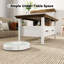 Table basse Farmhouse avec 2 tiroirs et tablette ouverte-416419250
