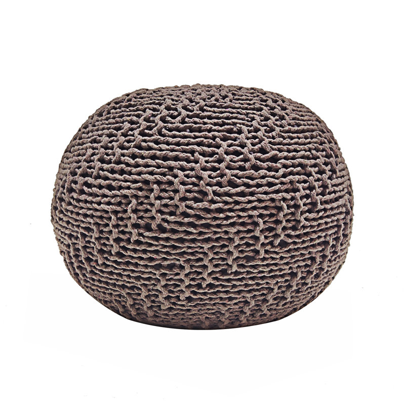 HAZEL POUF, Light Brown PET