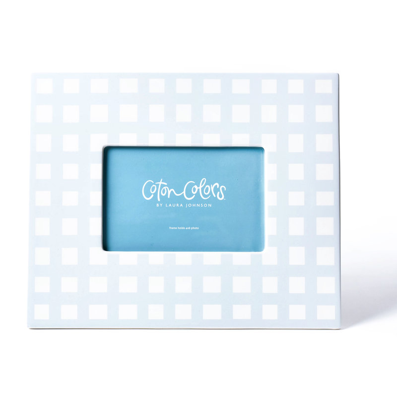 Ceramic Picture Frame, Blue