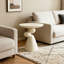 Table de bout Lucky Stone, table d'appoint en fibre de verre, table de coin minimaliste moderne, table basse avec décoration, décoration intérieure pour le salon, la chambre à coucher, la chambre d'amis-1000464069