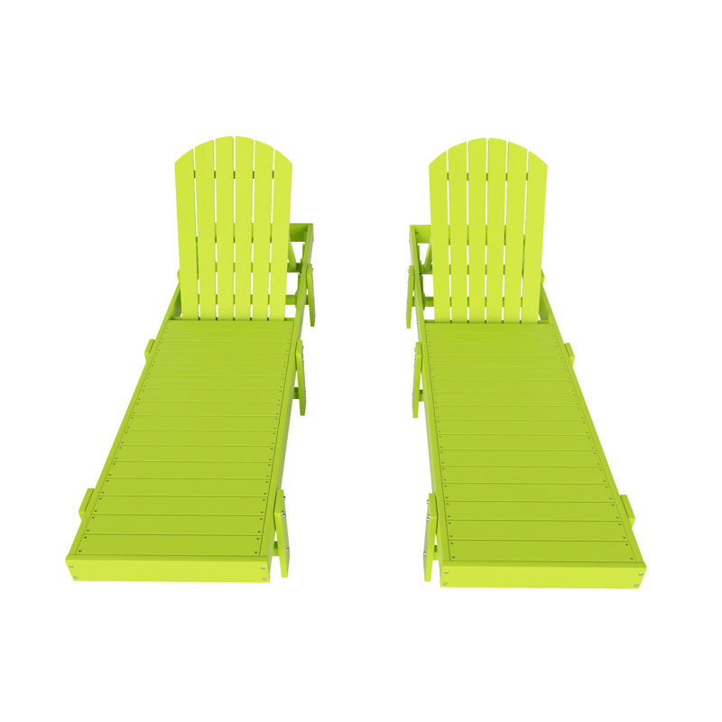 Altura Outdoor Chaise Lounge Set, Lime
