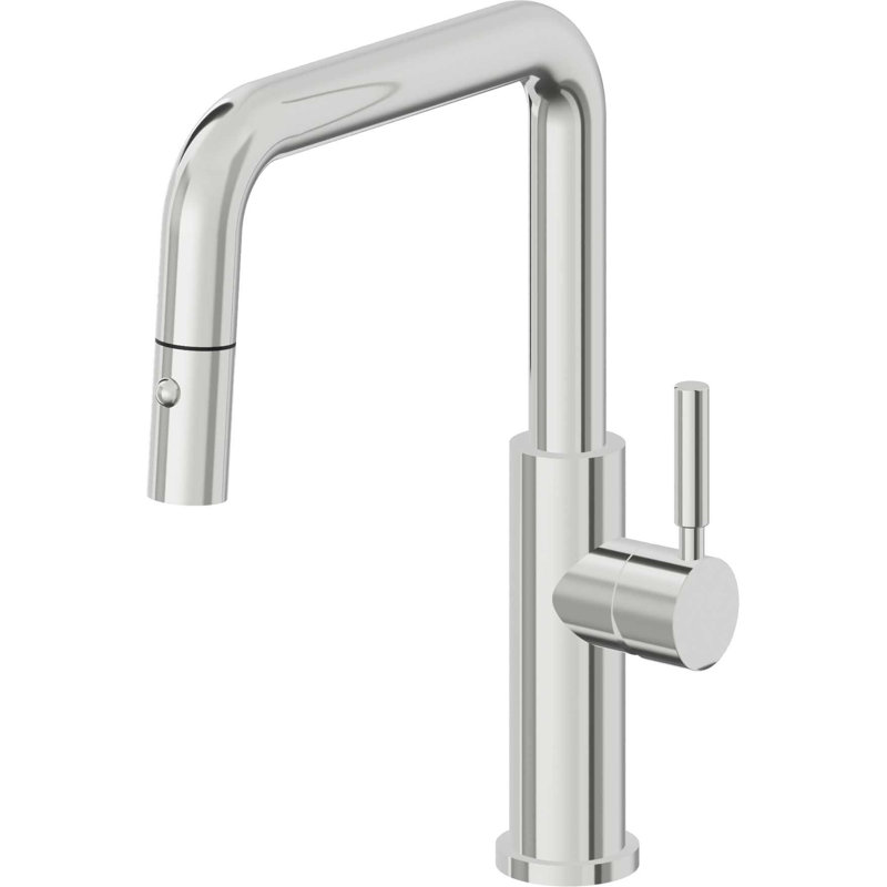Corsano Kitchen Faucet, Polished Chrome, Pin Lever Handle