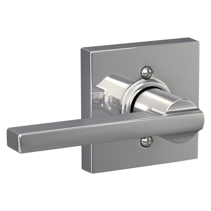 Latitude Passage Leverset with Collins Rosette, Bright Chrome