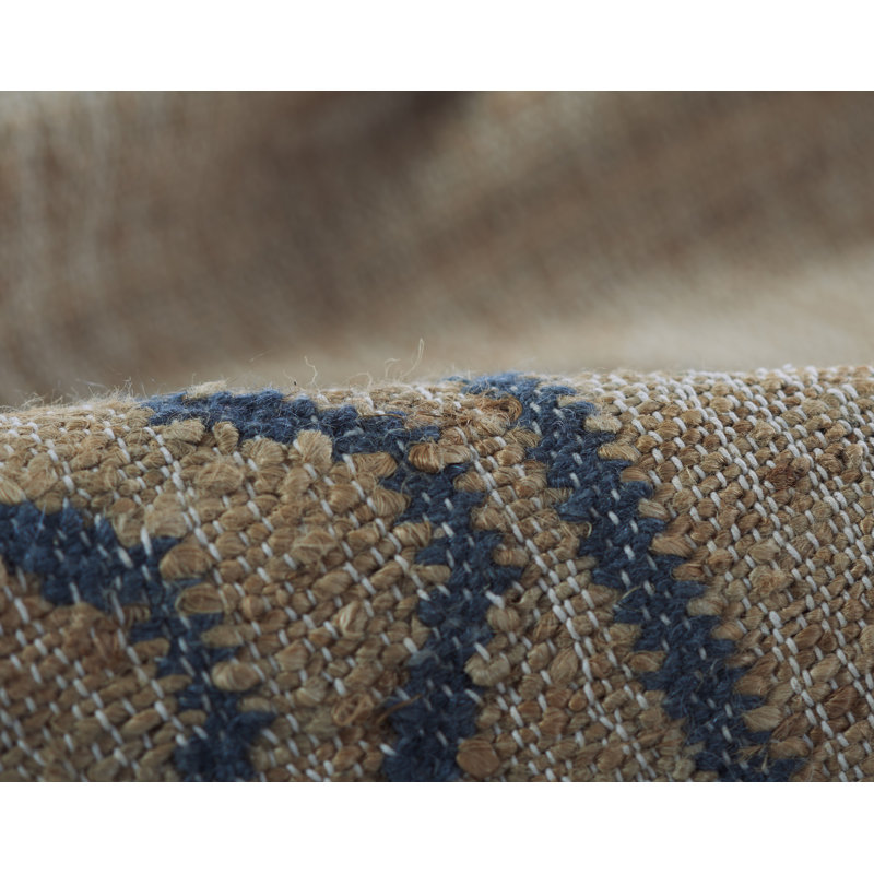 Erin Gates by Momeni Orchard Ripple Slate Hand Woven Wool and Jute Area Rug, Rectangle 10' x 14'