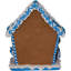 Table de Noël Hanoukka maison en pain d'épice Kurt Adler, bleu, 7 po