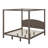 King Canopy Platform Bed With Headboard And Support Legs-1655224999