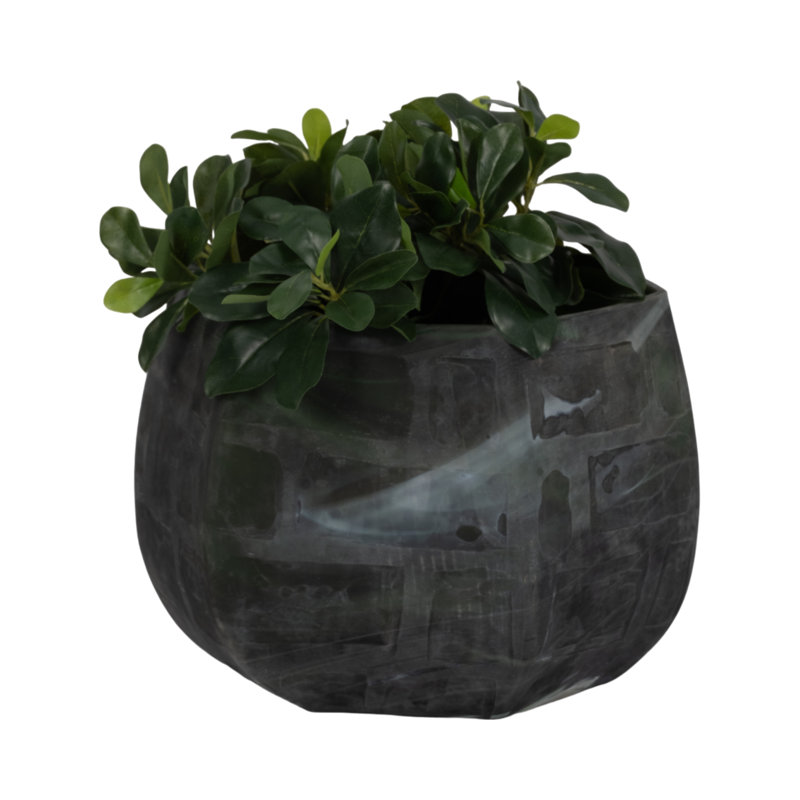Savu Handmade Glass Table Vase, 10" H x 13" W x 13" D