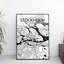Stockholm City Map - No Frame Print-39393490