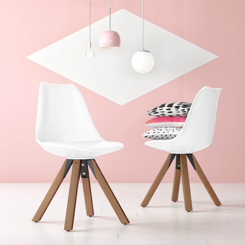 Fall 46.5cm H Upholstered Side Chair, White