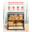 Double Layer Bread Box For Kitchen Counter, Large Capacity Bamboo Bread Storage Container,Storage Holder Bin With Acrylic Wavy Door Panel, Black