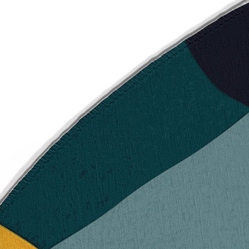 Retro Sparkle Indoor And Outdoor Area Rug, Round 5'