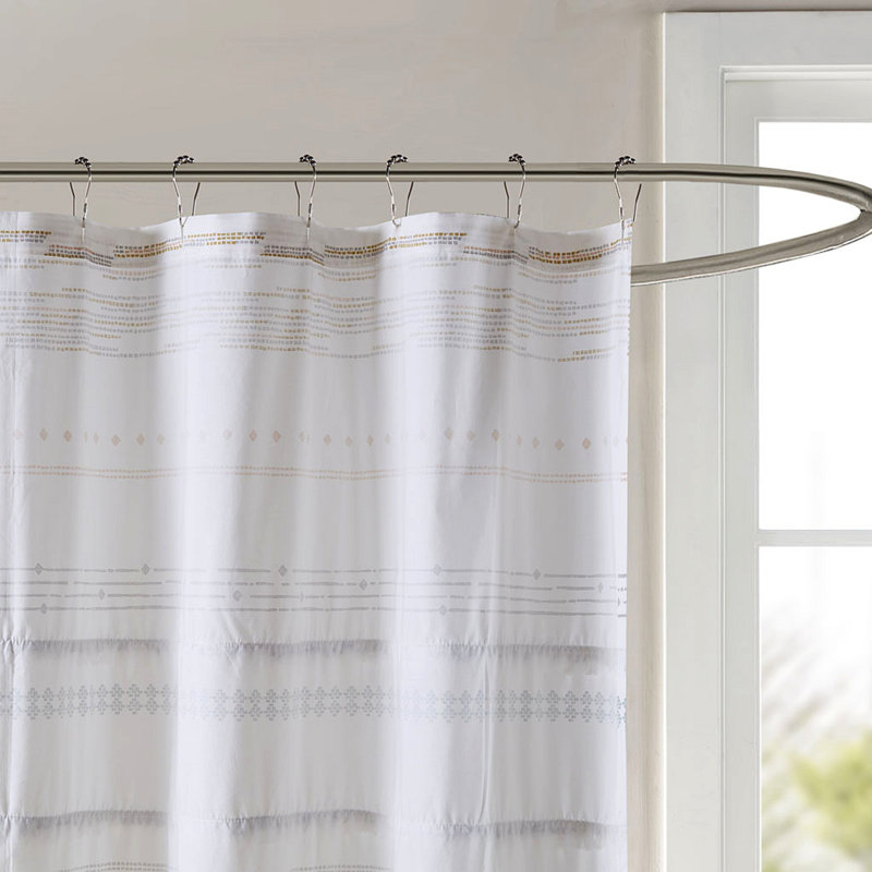 Rideau de douche en coton