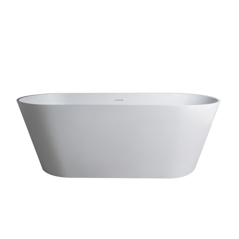 Baignoire de trempage autoportante de 65 pouces pour salle de bain