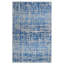 Tapis bleu / argent à motif abstrait Riebe-33394207