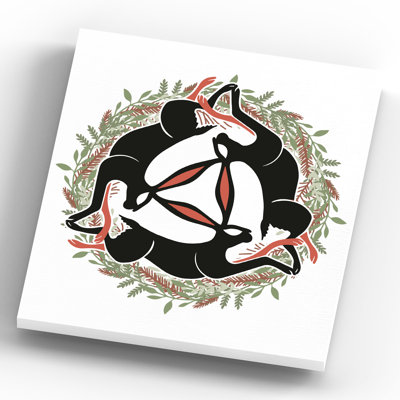 Kana Zodiac Hare Trinity - Print on Wood