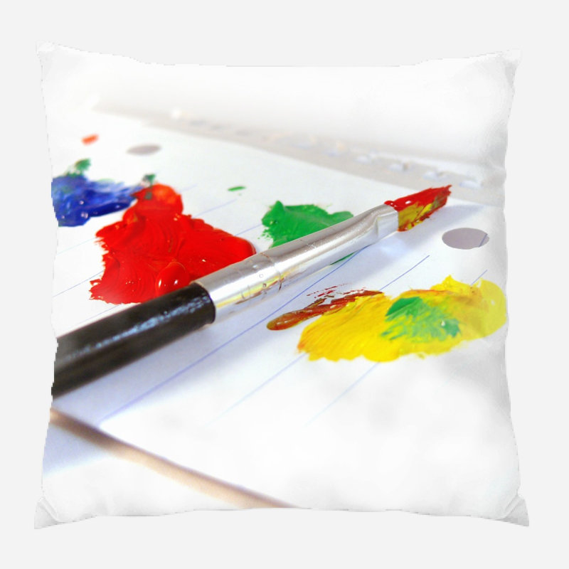 Coussin décoratif peintures Uriarte, Microsuède, Intérieur